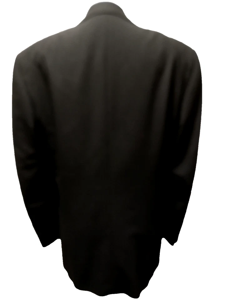 New Union Made USA Monsieur Givenchy Men Black Wool Satin Detail Tuxedo Suit 42S - Image 4 of 4