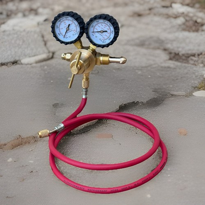 #ad Nitrogen Dual Gas Regulator 0 600 PSI HVAC Purging Pressure Charge CGA580 amp; HOSE $42.99