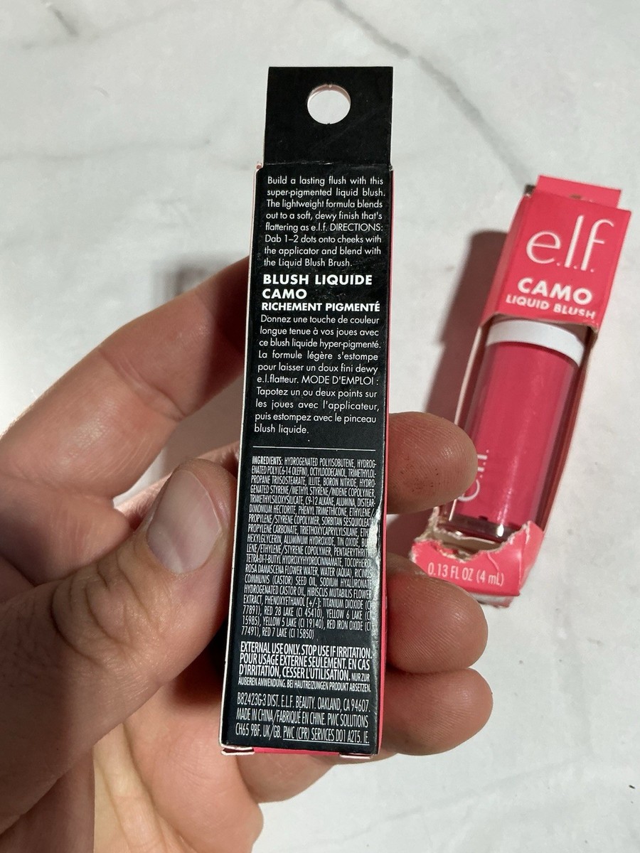 elfbar elfa master akku e.l.f. Camo Liquid Blush, High-Pigment Pinky Promise, Blendable,  Long-Lasting, 0.13 fl oz
