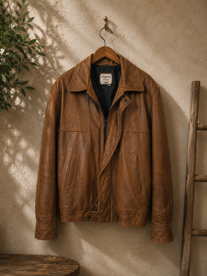 Vintage Legend Leather Jacket Genuine Leather Made Australia Unisex 70s 80s