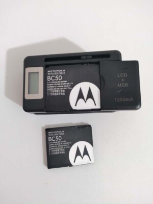 Motorola BC50 Battery univeral Charger for Slvr L7 L6 L2 L7c Krzr K1 Rizr  Z3