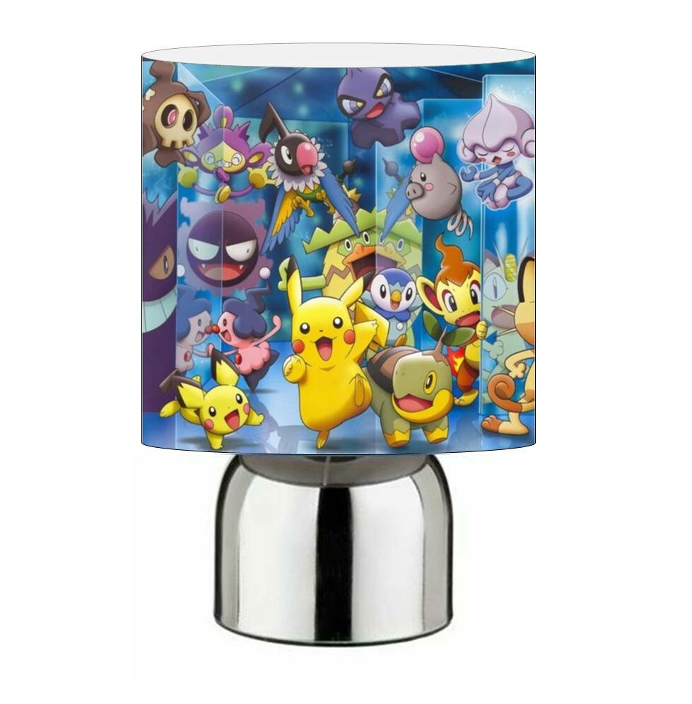 POKEMON pikachu - Sombra de luz de 12", lámpara táctil, arte de pared, reloj de pared o paquete