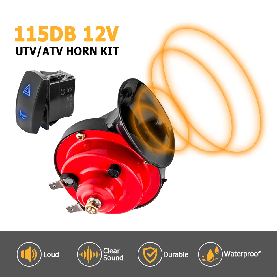 Kit de luces de señal de giro LED UTV con interruptor de palanca de bocina para Polaris RZR Can Am Honda Foto 4 de 4