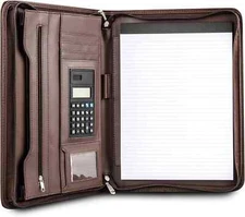 Premium Business Portfolio with Zipper – Padfolio - Superior Business Impression