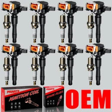 Brand 8X OEM Ignition Coil & Iridium Spark Plug For BMW 540i 740i X5 4.4L UF354