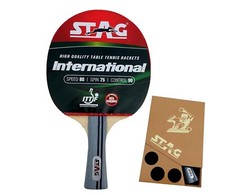 Tavolo Tennis Racchetta Con Wodden Custodia 180 Grammi Intermedio Ittf Approvato