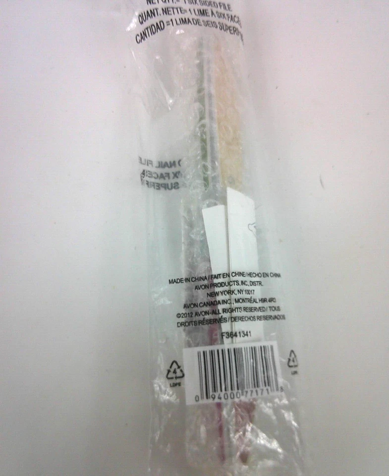 Avon Nail File 6 Sided File 6 in One Shorten Shape Finish Smooth Buff Shine New - Image 3 of 3