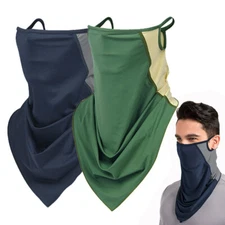 Balaclava Face Mask Neck Gaiter Protector Ear Loops Bandana Scarf Sun Protection