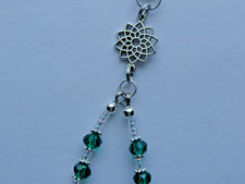 CELTIC KNOT IRISH WRISTLET STRAP CRYSTAL BEADS PHONE CELL PHONE STRAP CHARMS Y2K