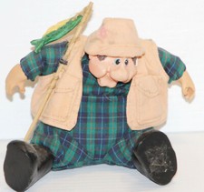 The Country Folks - Wade the Fisherman 2 Figure Russ Berrie 2908 5" Sitter