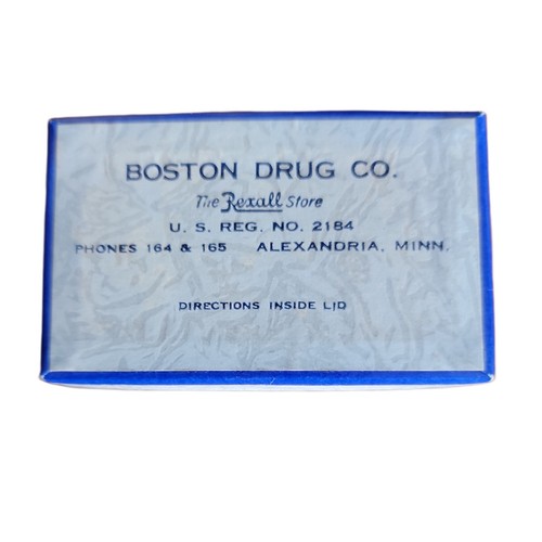 Vintage PILL BOX BOSTON DRUG STORE Alexandria, Minnesota 1940s eBay