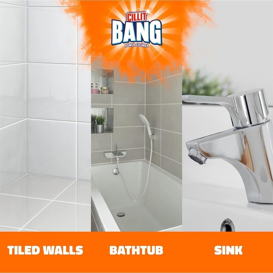 Cillit Bang Power Cleaner 100 Limescale Remover Bathroom Gentel Spray