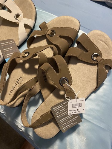 Women's 13W 13 Wide Sandals Shoes Comfort Plus Work Casual Flats | eBay