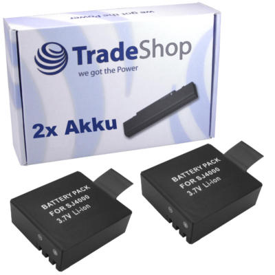 2x AKKU 900mAh für Qumox Sport Action Camera DX288813 DX-288813