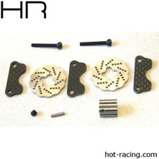 Hot Racing HRASJT39DG Carbon Dual Steel Wave Brake Jt