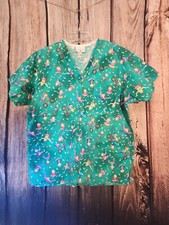 Womens Size Lg Monkey Scrub Top