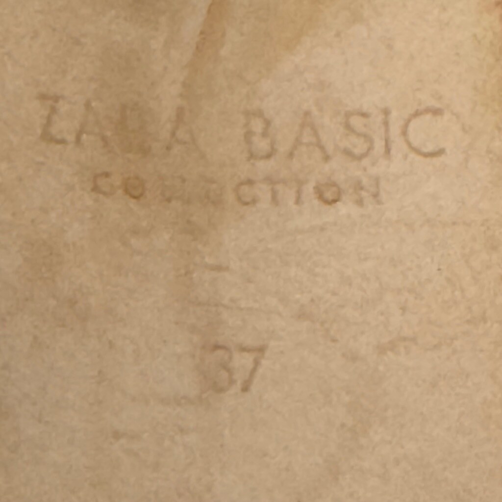 ZARA BASIC COLLECTION Black Suede Effect Open Tot… - image 7