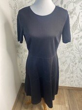 Elie Tahari Fit Flare Scuba Dress Black Size 10 Classic