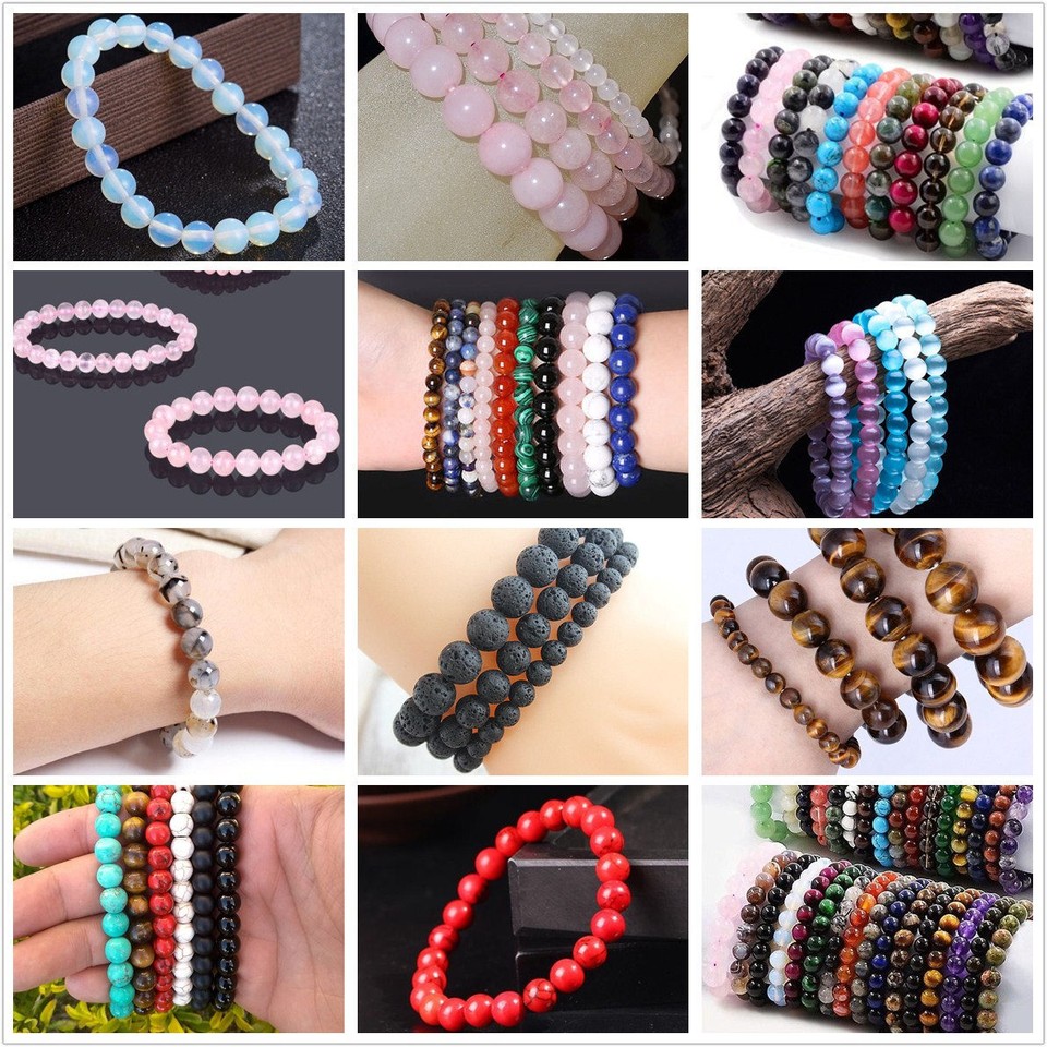 Blessaro Seven Chakra Healing Beaded Bracelet Natural Lava Stone Diffuser Bracelet At ₹ 99/piece | Beaded Bracelet In Julana | ID: 23468156688 - Foto 6