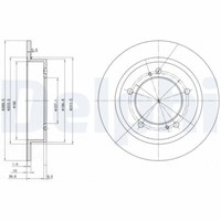 2X Delphi BG2584 Bremsscheibe FüR Suzuki