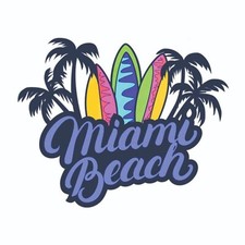 Miami Beach Florida Sticker Decal
