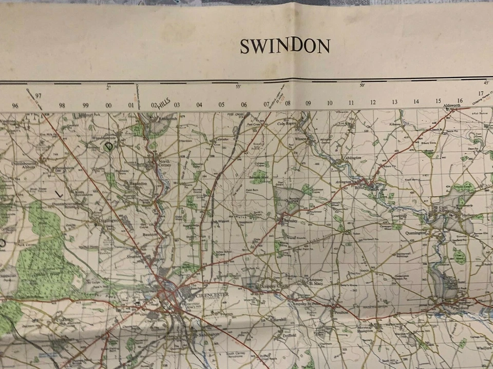 1961 Ordnance Survey Of Great Britain Swindon Map - Image 3 of 4