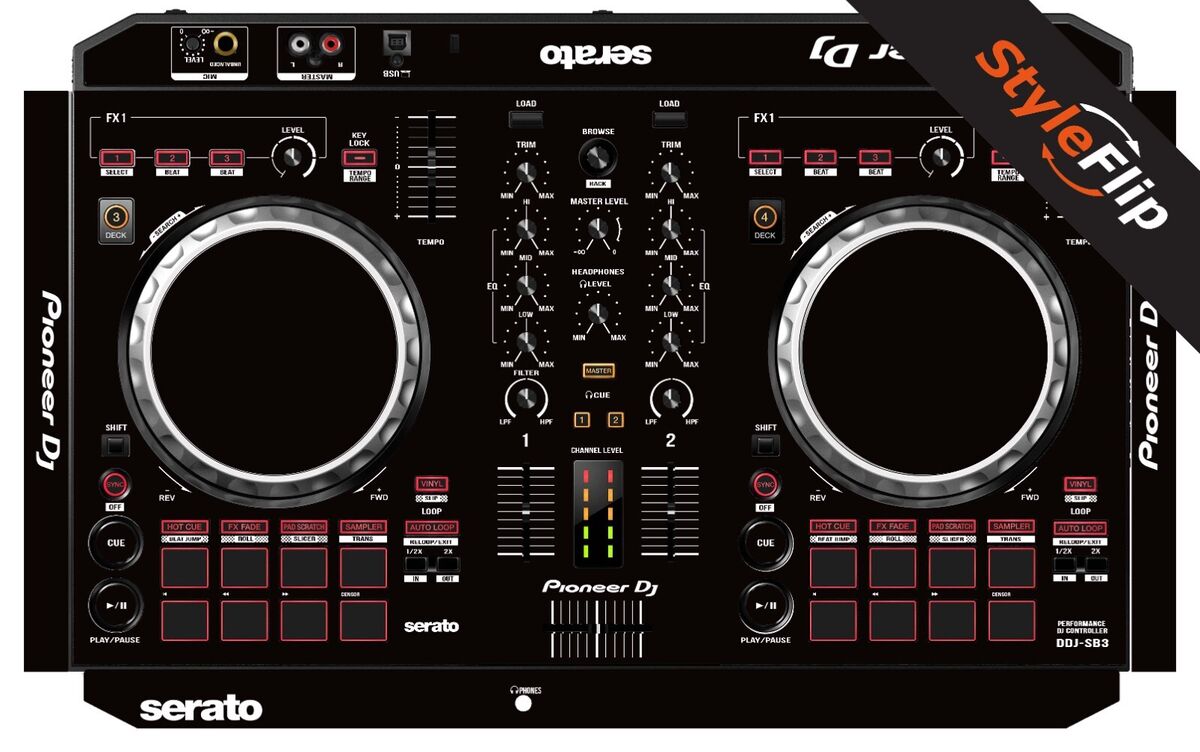Pioneer DDJ-SB3 Skin | Color Black | Protective Decal Pioneer DDJ-SB3 Skin | Color Black | Protective Decal