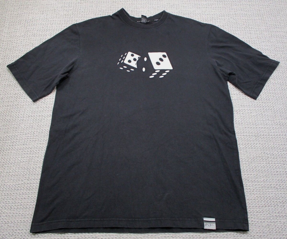 Sean John Shirt Mens XL Velour Dice The True Hustler Short Sean John Shirt Mens XL Velour Dice The True Hustler Short
