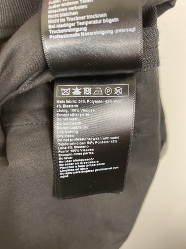Ba&sh Trousers Womens Size 12 UK Black Tapered Wool Pleated Occasion 3 Bash - Picture 24 of 24