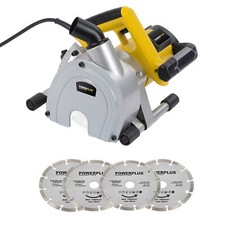 Mauernutfräse Schlitzfräse Fräse 1.800 Watt + 2 Paar Diamanttrennscheiben 150 mm