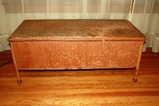 Vintage Bamboo leg Storage Trunk Chest Decorative Accent Piece 41" x 19" x 26"h