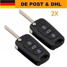 2X Autoschlüssel 3 Tasten Gehäuse für Hyundai i10 i20 i30 ix35 ix20 Elantra KIA