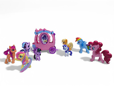 My Little Pony G4 Rarity's Royal Gem Carriage  Apple Jack, Rainbow Dash & 6 more