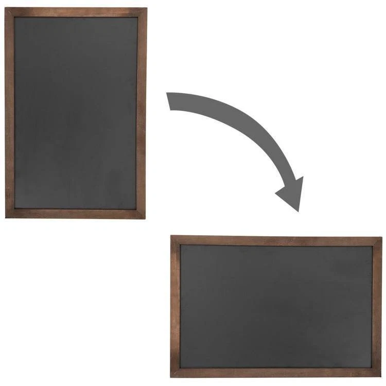 Vintage Wall Mounted Wood Framed Chalkboard Sign Retail Cafe Menu Board - Image 2 of 4