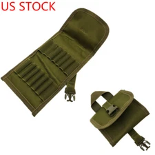 Rifle Ammo Carrier Pouch 14 Cartridges Belt Case Sniper Hunter Target Holder Bag