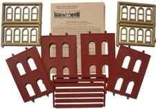 Woodland Scenics Design Preservation Two-Story Arched 4-Window ~ HO Scale 30108