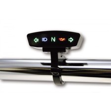 Kontrollleuchteneinheit für Tacho cafe racer harley umbauten schwarzes Gehäuse 