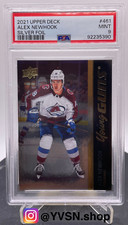 2021-22 Upper Deck SIlver Foil Young Guns #461 Alex Newhook PSA 9 [Pop 17]