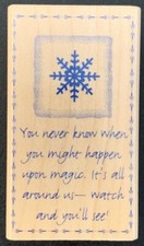Hero Arts Inspiration Prints Snowflake Magic Rubber Stamp