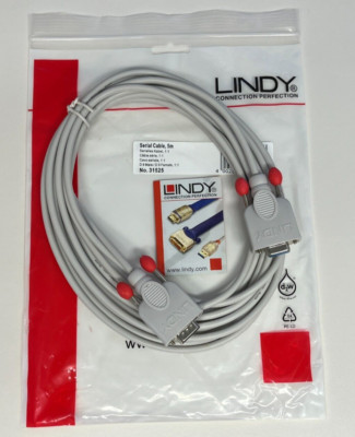 Lindy serielles Kabel, 5m, Verlängerung 1:1 , No. 31525 serial cable