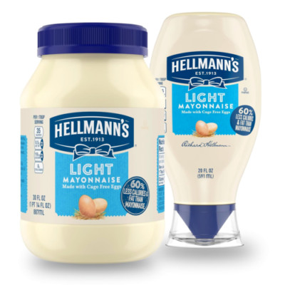 Light Mayonnaise Light Mayo Squeeze Bottle for a Creamy Condiment for