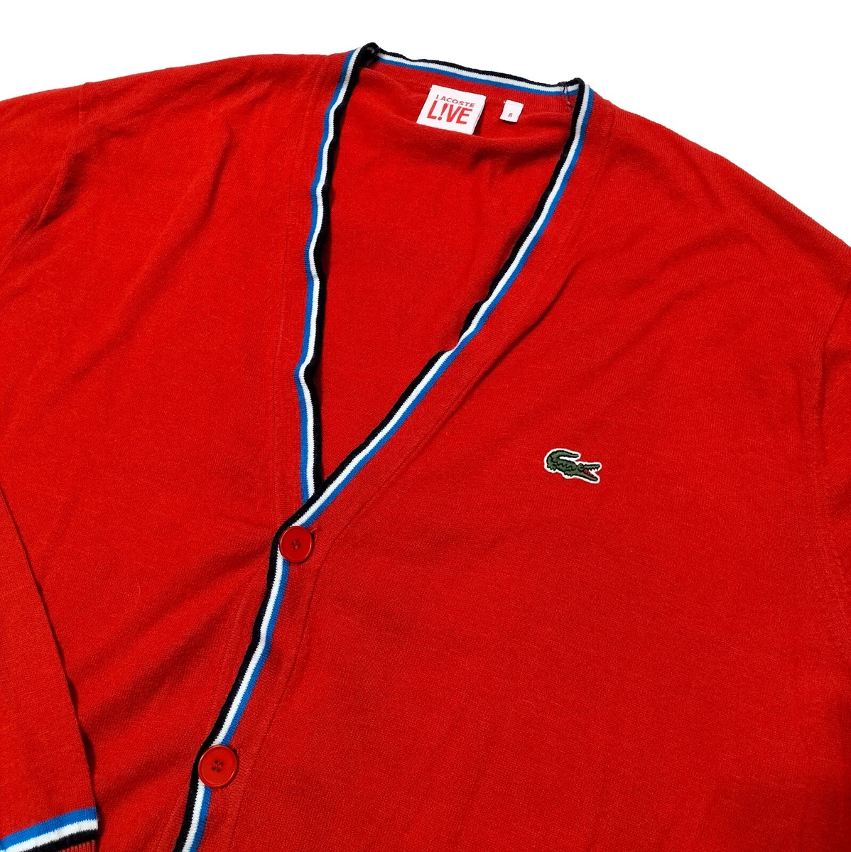 Lacoste button store down sweater
