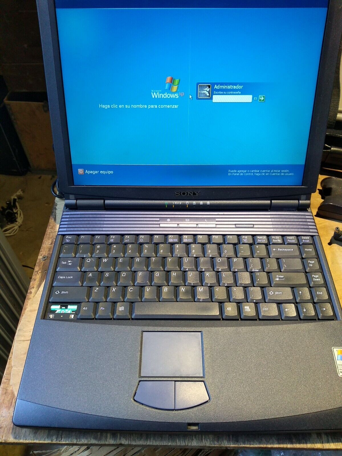 Sony VAIO PCG-993L Notebook Computer Windows XP Laptop No POWER Supply