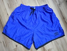 Vintage 90 s Umbro Soccer Men's Size XL Purple Black Nylon Shorts