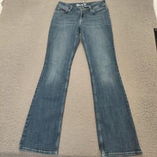 Wrangler Jeans Women's Size 9/34 Blue Bootcut Dark Wash Stretch Western Denim...