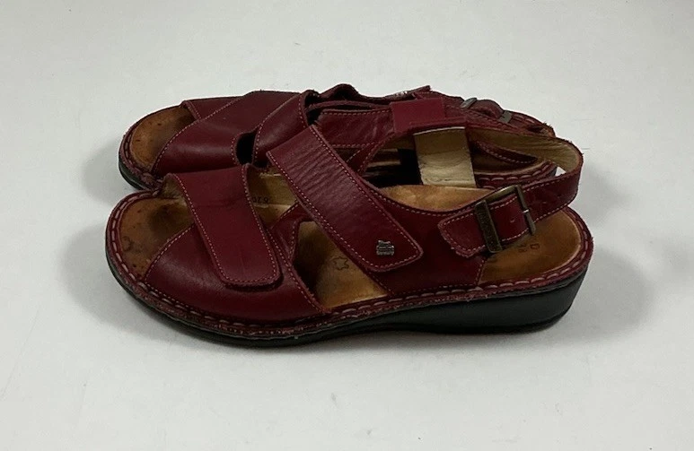 NEW FINN COMFORT women's jamaika sandal in feuer paranalack