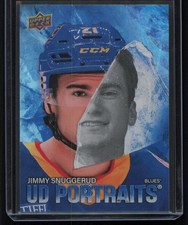 #P-38 2025-26 Upper Deck Jimmy Snuggerud UD Portraits St. Louis Blues