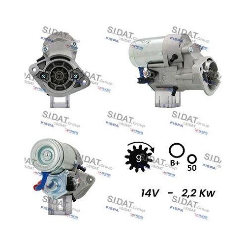 Démarreur Sidat S12DE0167 pour Toyota idéal pour affronter le froid et les trajets urbains