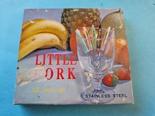 Vintage Little Fork 12 Pcs. and Spoon 10 Pcs. Sets - Stainless Japan