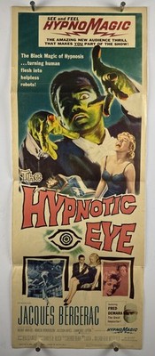 HYPNOTIC EYE Movie Poster (VeryGood+) Insert 1960 Sci-Fi Magic 28476